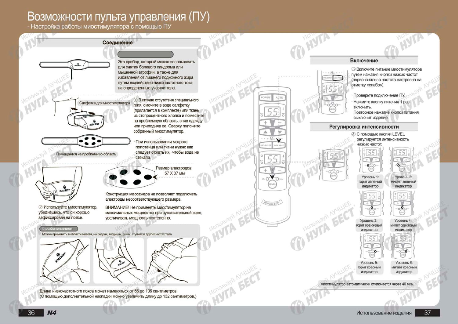 Миостимулятор кровати нуга бест